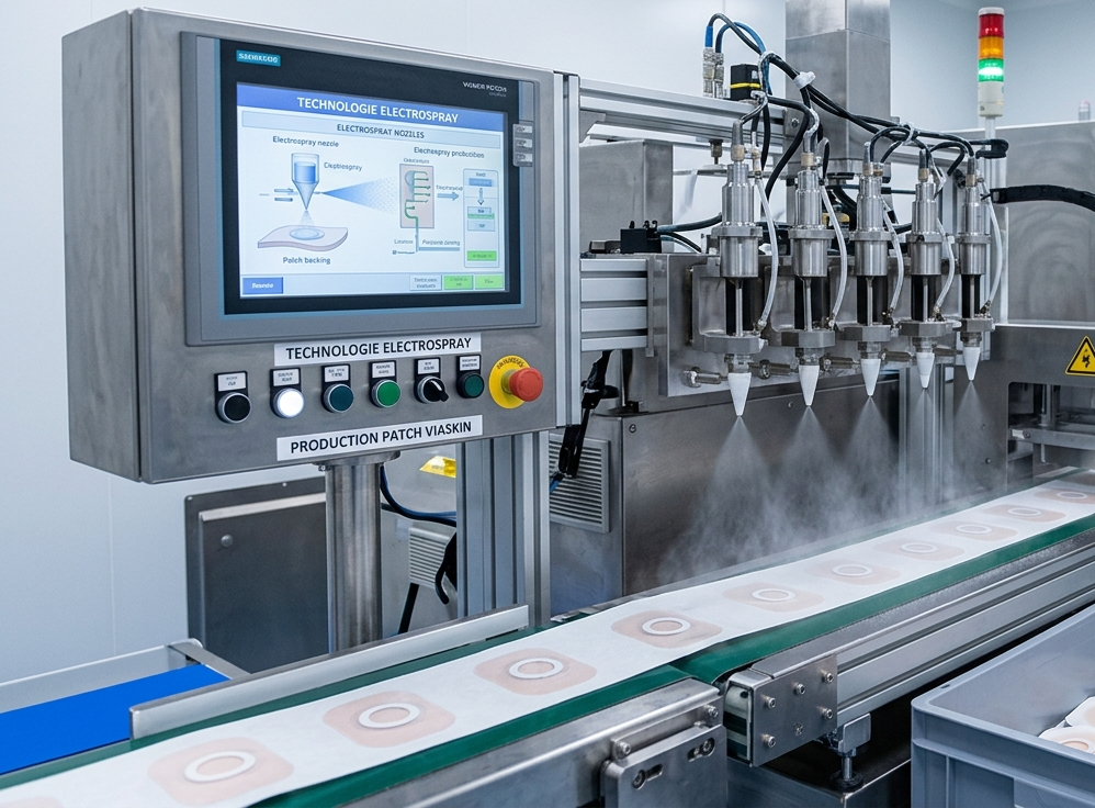 Machine de production utilisant la technologie Electrospray