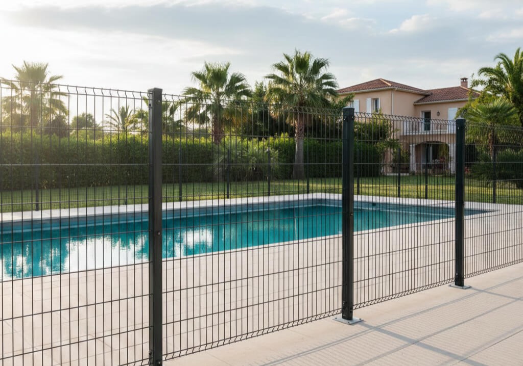 Le grillage soudé rigide occultant pour profiter de sa piscine